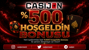 Casijon %500 Hoşgeldin Bonusu